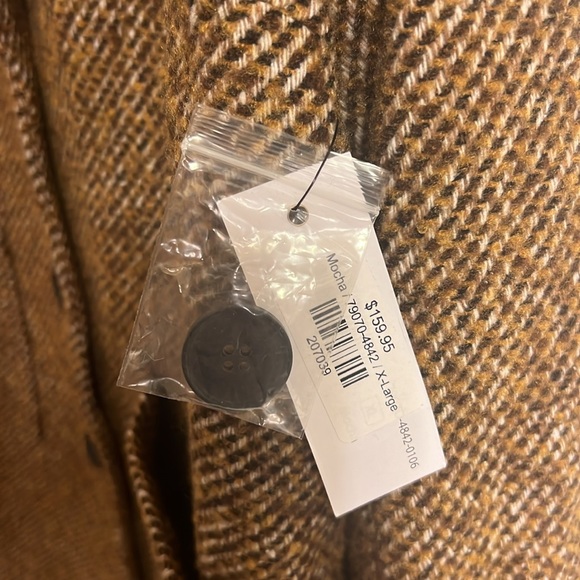 Tribal Duster Coat - Mocha - XL - Wool Blend - Picture 15 of 16